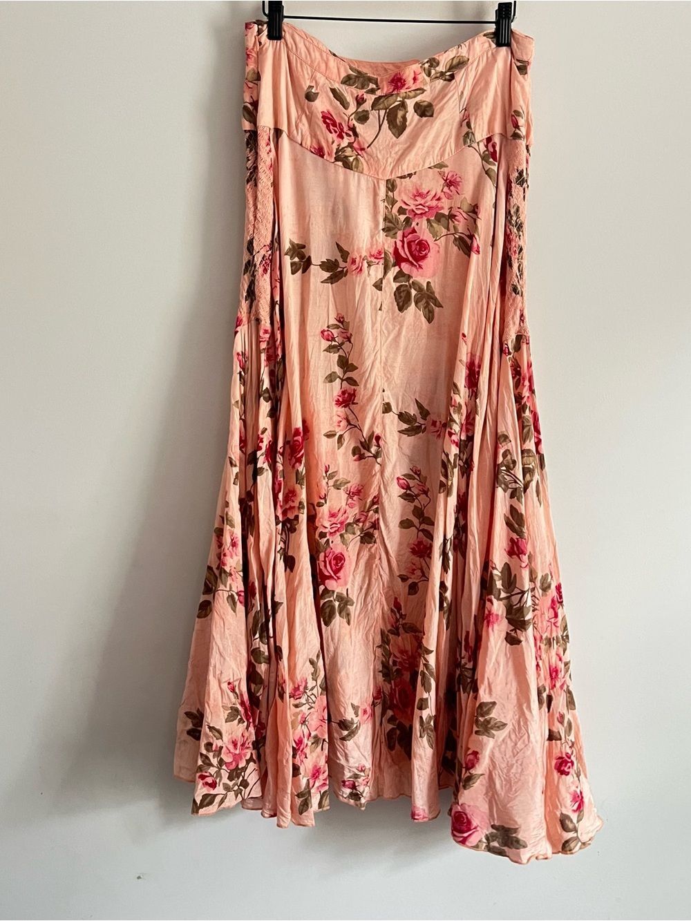 Free people Rowan Maxi Skirt Cottagecore Fairycore Floral Midi Skirt Size 8 - Picture 10 of 16